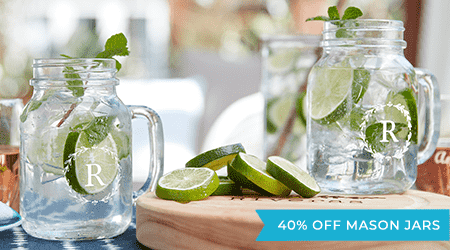 40% OFF MASON JARS