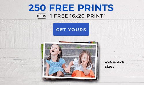 250 FREE PRINTS PLUS 1 FREE 16X20 PRINT*