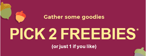 PICK 2 FREEBIES*