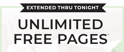 LAST CHANCE THIS SEASON. UNLIMITED FREE PAGES