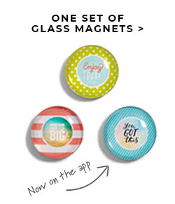 One Set of Glass Magnets