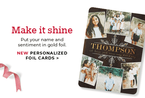 NEW PERSONALIZED FOIL CARDS