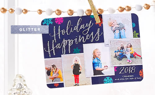 Glitter Holiday Cards