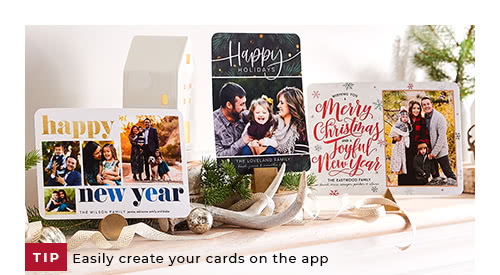 TIP: Easily create your cards on th eapp