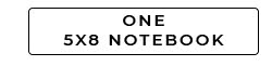 One 5X8 Notebook