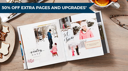 50% off extra pages and upgrades*