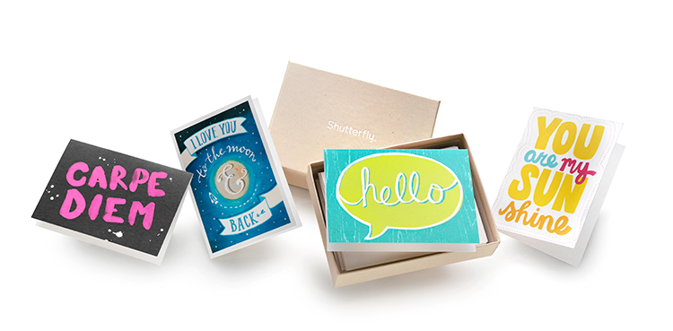 Mix & Match stationery sets from Shutterfly are easy to make and fun to give.